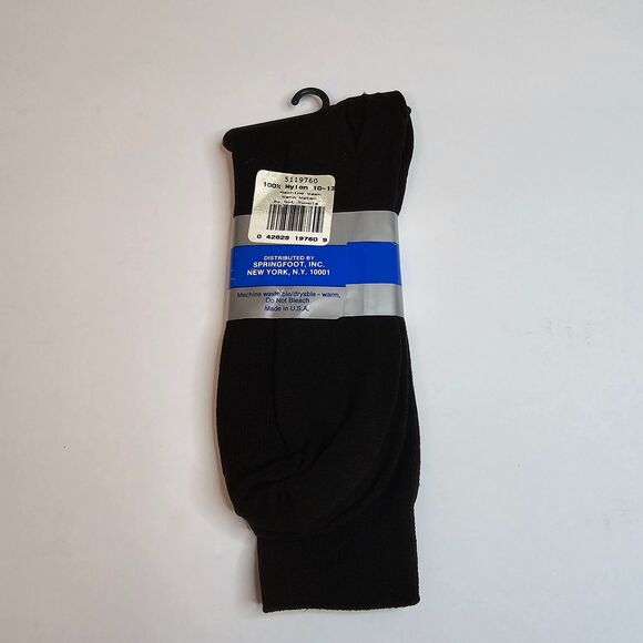 NOS Springfoot Men's Brown Dress Sock 100% Nylon Size 10-13 - Picture 2 of 3